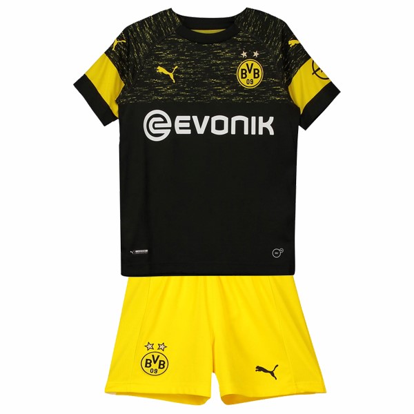 Camiseta Borussia Dortmund Segunda Niño 2018-2019 Negro